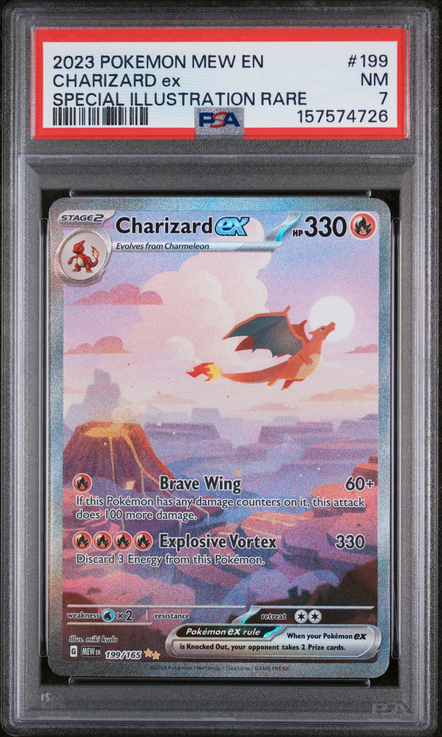 Charizard EX Special Illustration Rare (199) 2023 Pokemon Mew EN