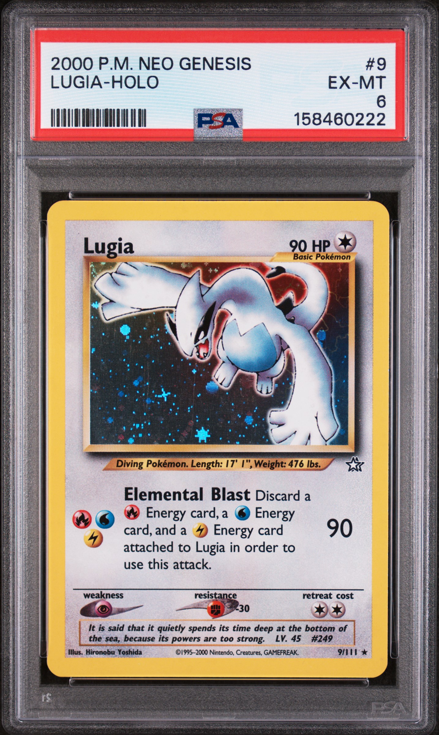 Lugia-Holo (9) 2000 Pokemon Neo Genesis - Pokémon Card Data