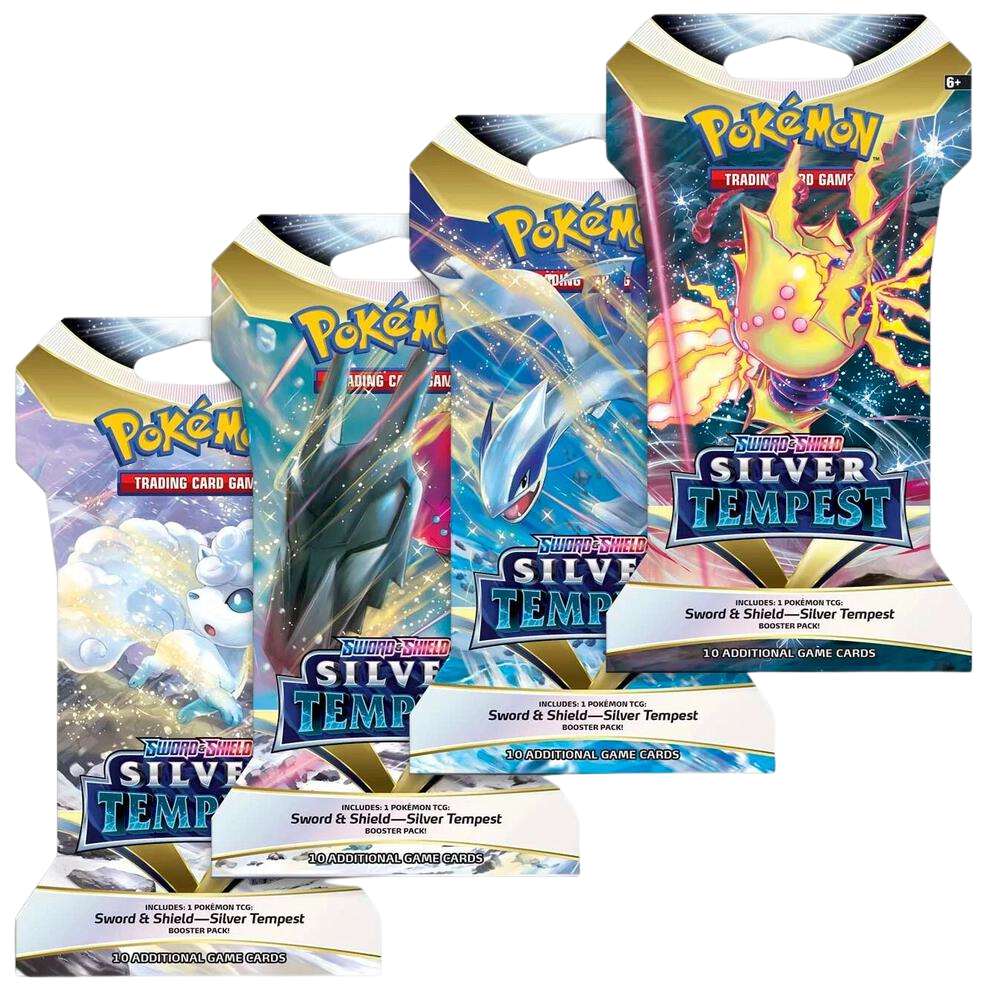Silver Tempest Sleeved Booster Pack Art Bundle [Set of 4]