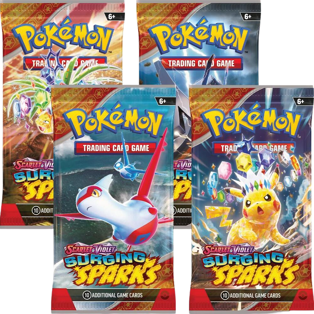 Surging Sparks Booster Pack Art Bundle [Set of 4]