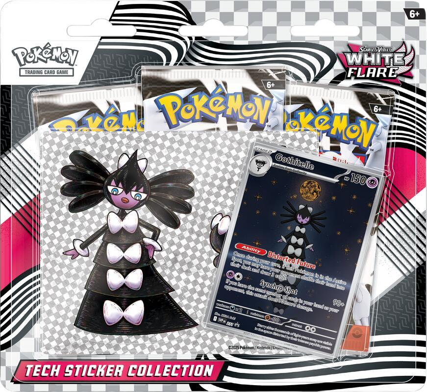 White Flare Tech Sticker Collection