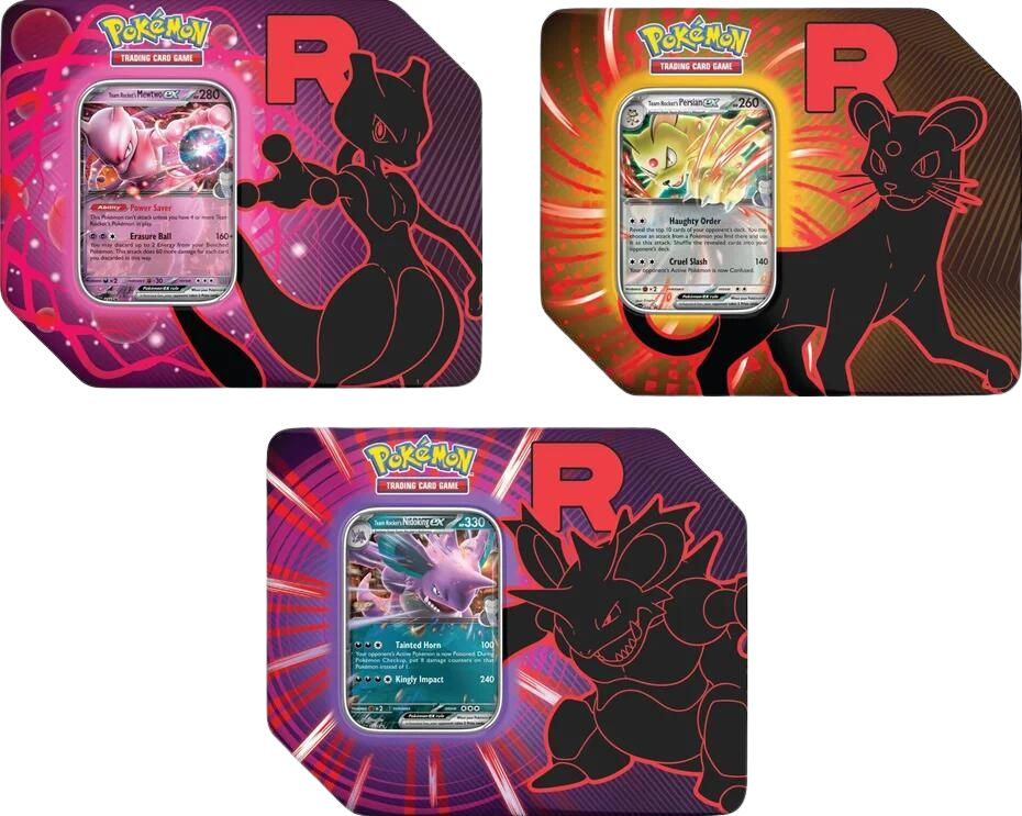 Team Rocket Tin [Set of 3] - Miscellaneous Cards & Products