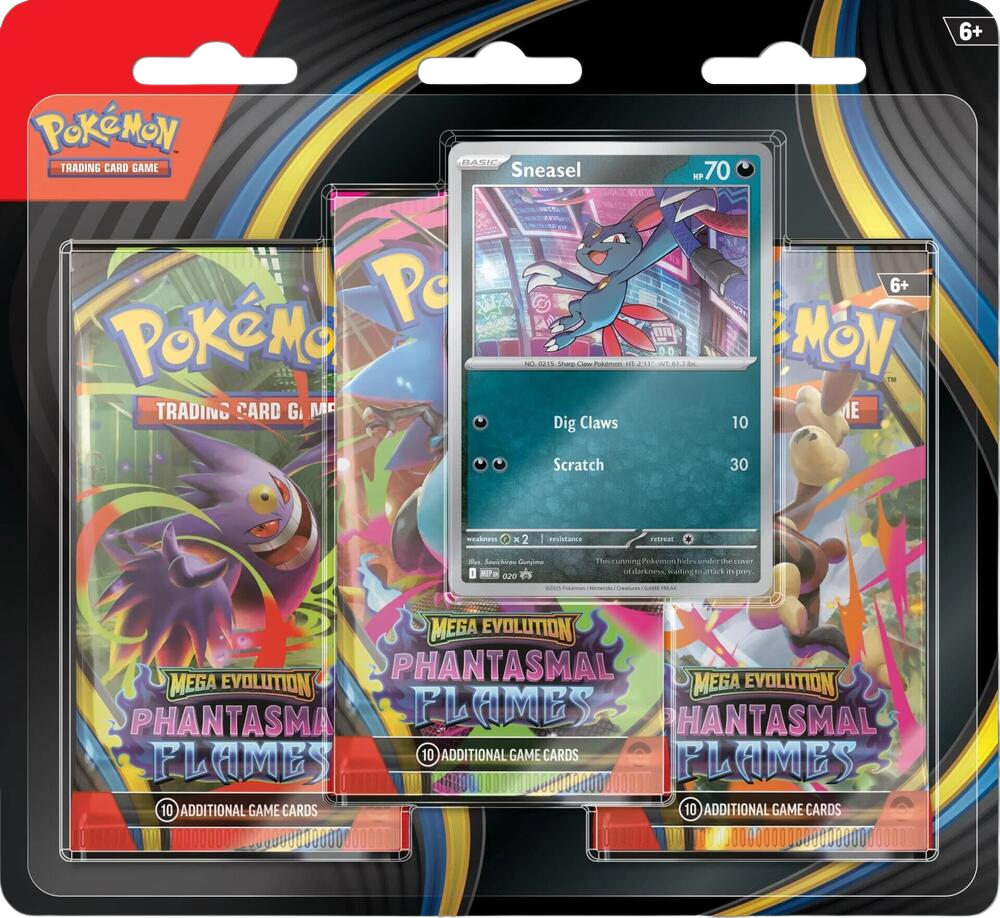 Phantasmal Flames 3 Pack Blister [Sneasel] - ME02: Phantasmal Flames