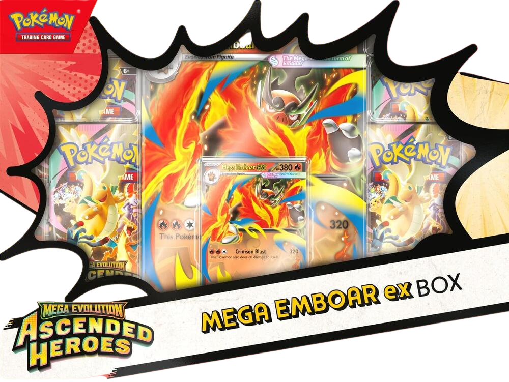 Ascended Heroes Mega Emboar ex Box - ME: Ascended Heroes