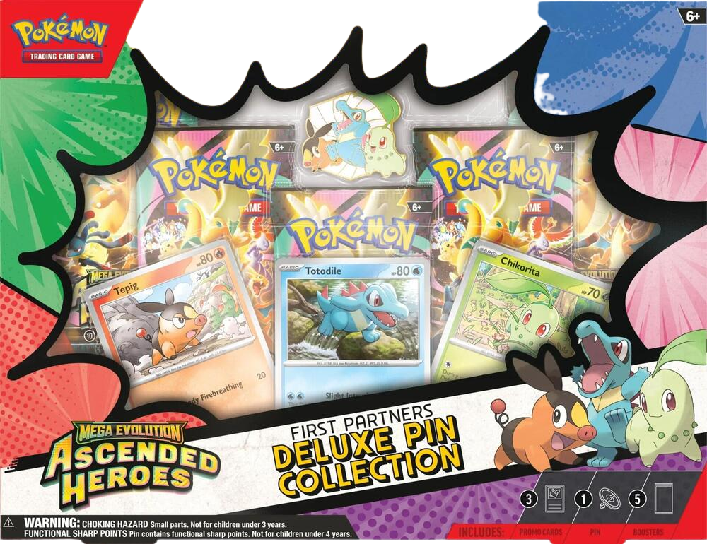 Ascended Heroes First Partners Deluxe Pin Collection - ME: Ascended Heroes
