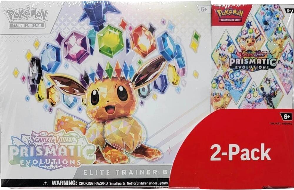 Costco Pokemon Prismatic Evolutions 2-Pack Trainer Box and Booster Bundle