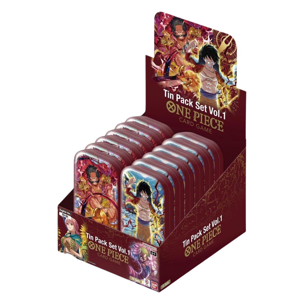 One Piece Tin Pack Set Vol. 1 Display