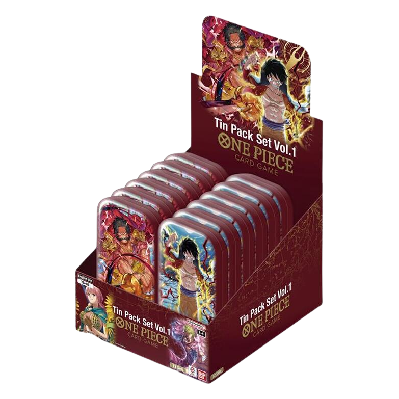 One Piece Tin Pack Set Vol. 1 Display Case