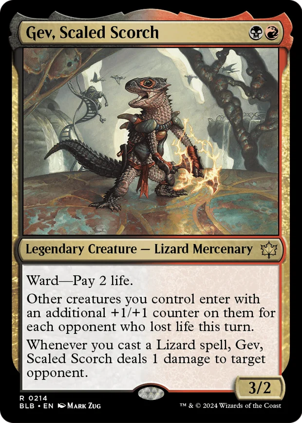 Gev, Scaled Scorch from Bloomburrow