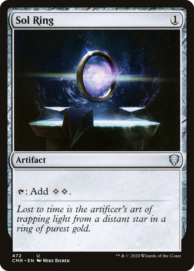 Sol Ring, a near-universal Commander staple and affordable single