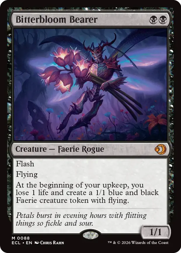 Serialized Bitterbloom Bearer from Lorwyn Eclipsed