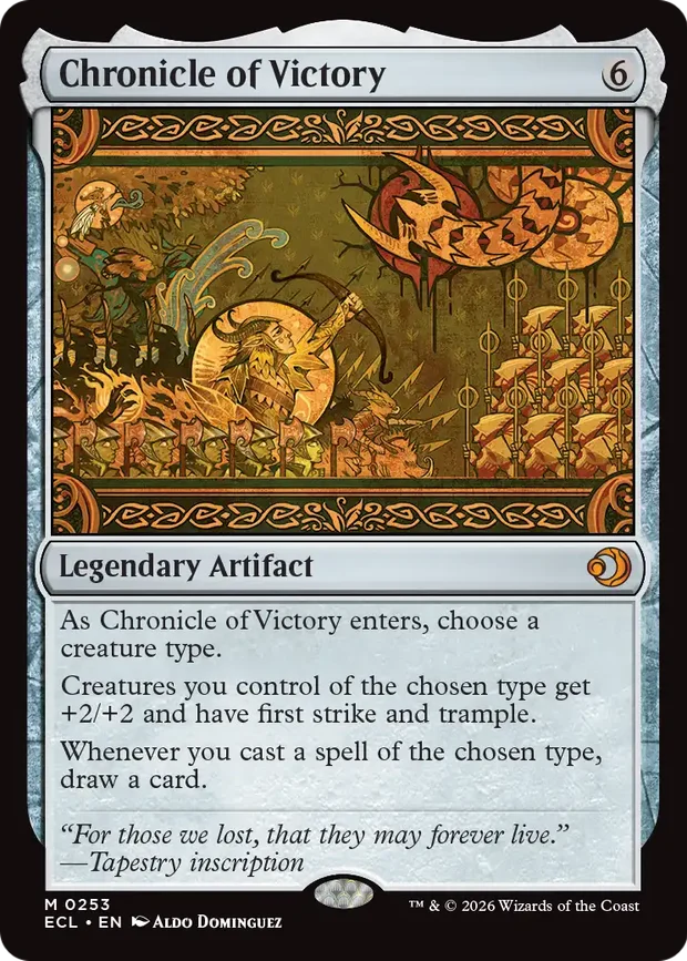 Chronicle of Victory artifact from Lorwyn Eclipsed
