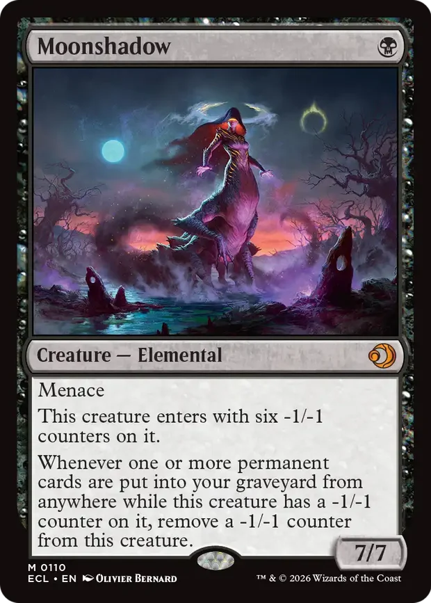 Moonshadow mythic rare from Lorwyn Eclipsed