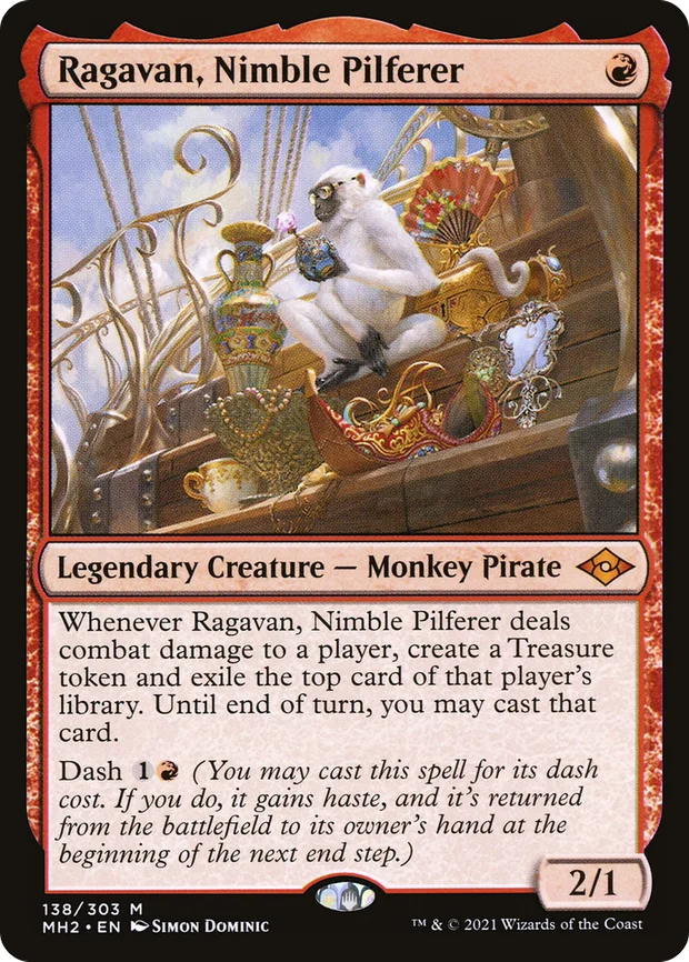 Ragavan, Nimble Pilferer in traditional foil