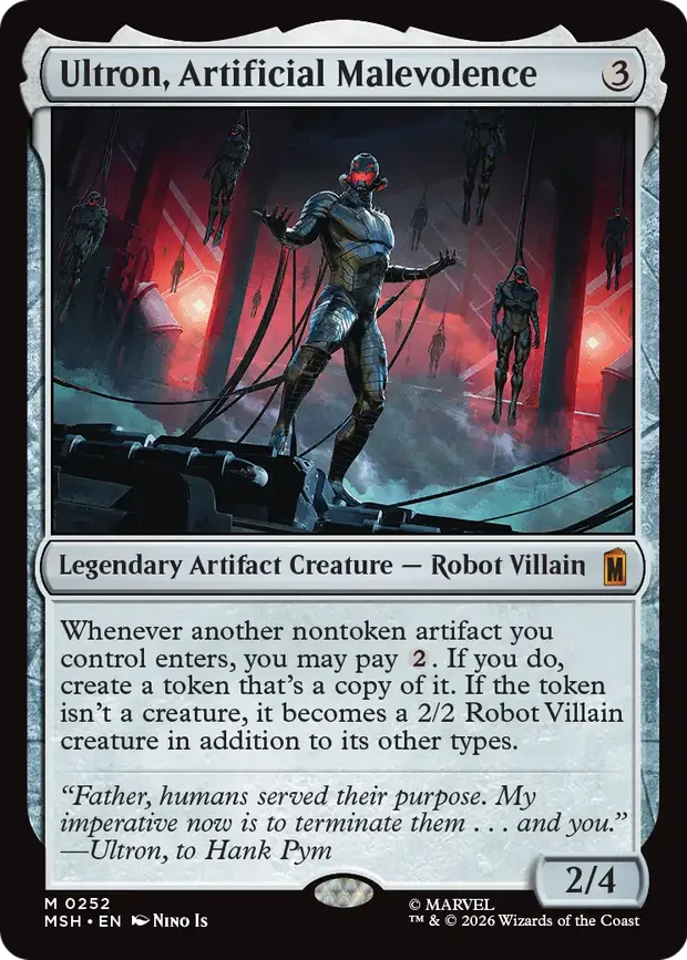 Ultron, Artificial Malevolence from MTG Marvel Super Heroes