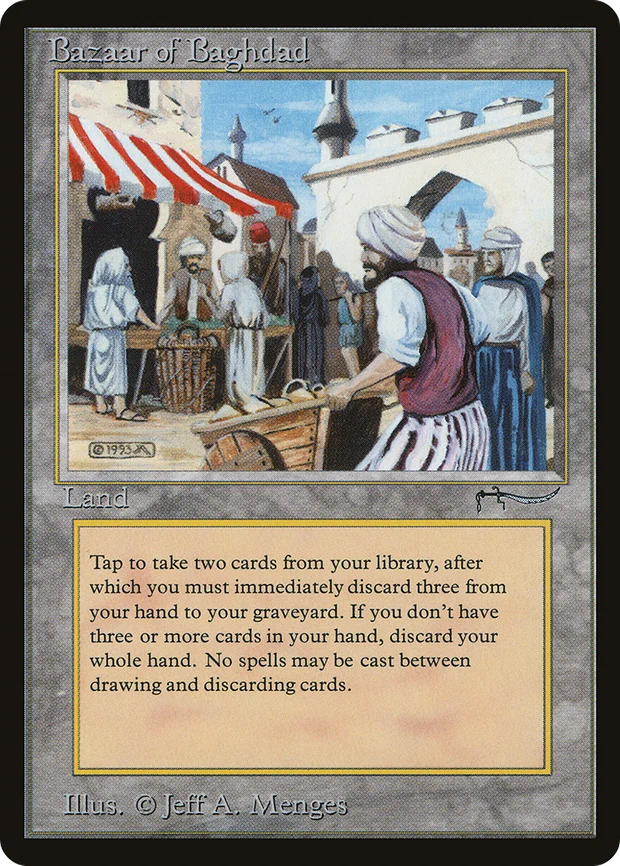 Bazaar of Baghdad land from Arabian Nights
