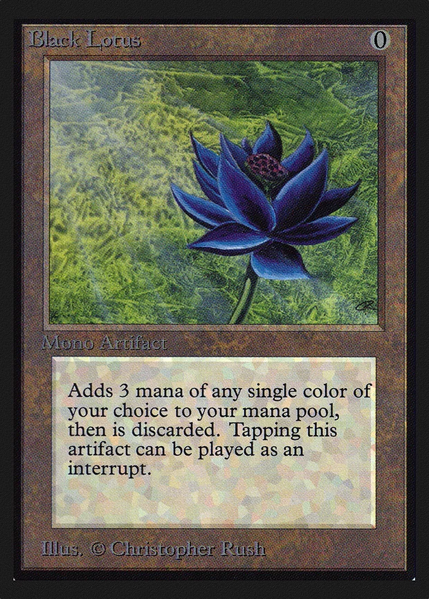 Gold-bordered Black Lotus from Collectors' Edition