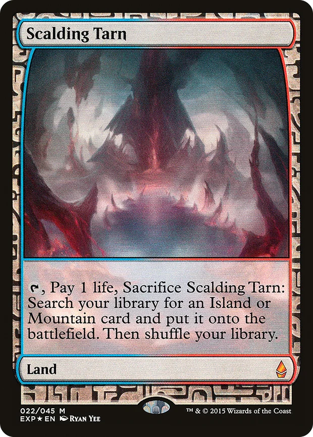Full-art foil Scalding Tarn from Zendikar Expeditions