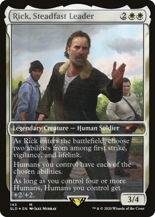 Rick, Steadfast Leader from the Walking Dead Secret Lair drop