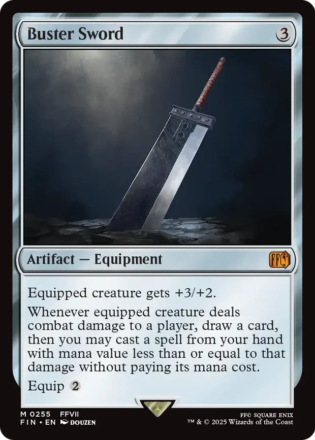 Buster Sword borderless Equipment artifact from Magic Final Fantasy