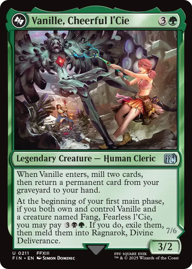 Vanille, Cheerful l'Cie borderless surge foil from Magic Final Fantasy