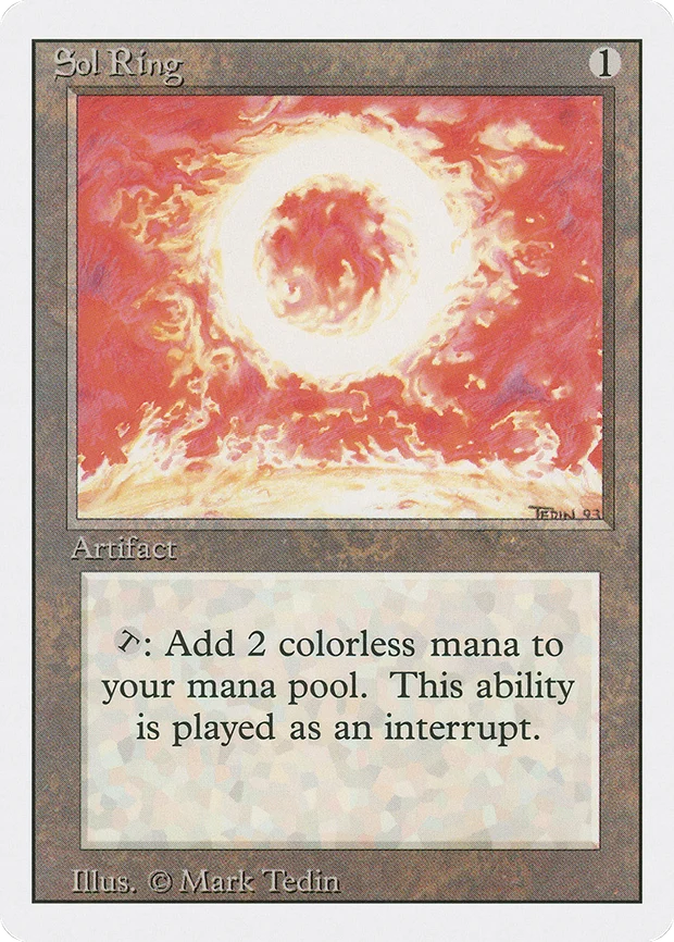 Sol Ring from Revised, the defining Commander artifact