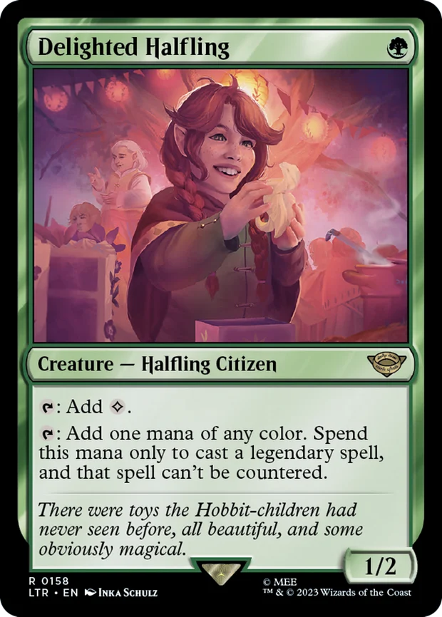 Delighted Halfling from Lord of the Rings Tales of Middle-earth