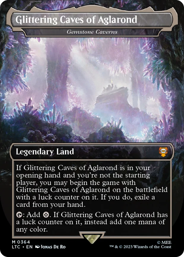 Glittering Caves of Aglarond Realms and Relics box topper from Lord of the Rings