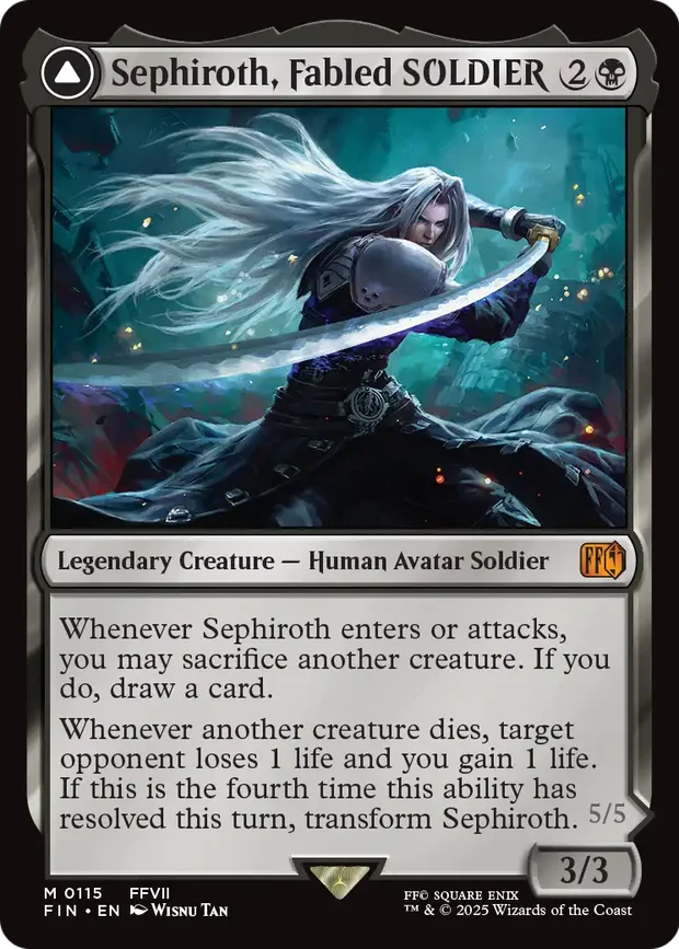 Sephiroth from the Magic Final Fantasy set