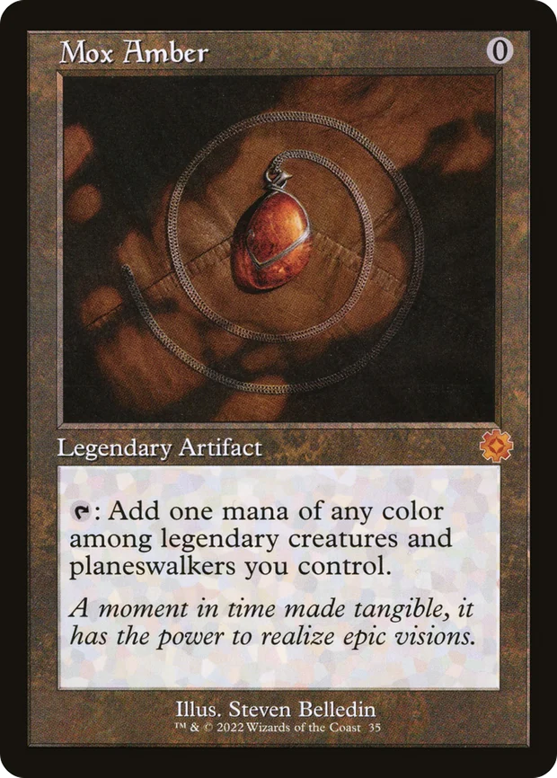 Mox Amber schematic from The Brothers' War Retro Artifacts