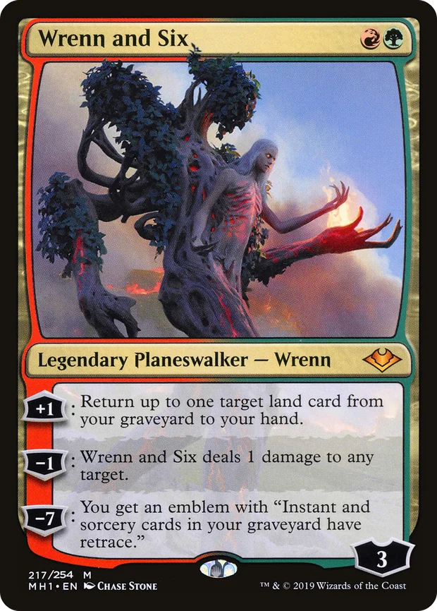 Wrenn and Six planeswalker from Modern Horizons