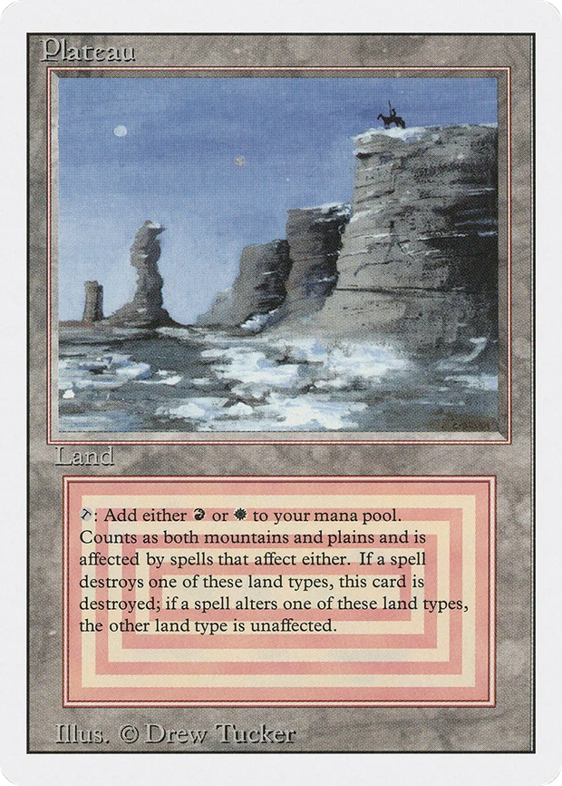 Plateau dual land from Revised Edition