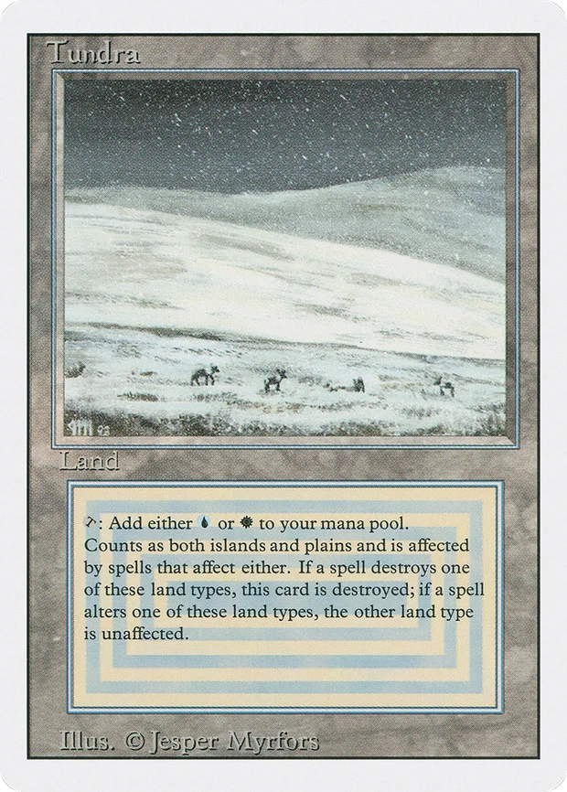 Tundra dual land from Revised Edition