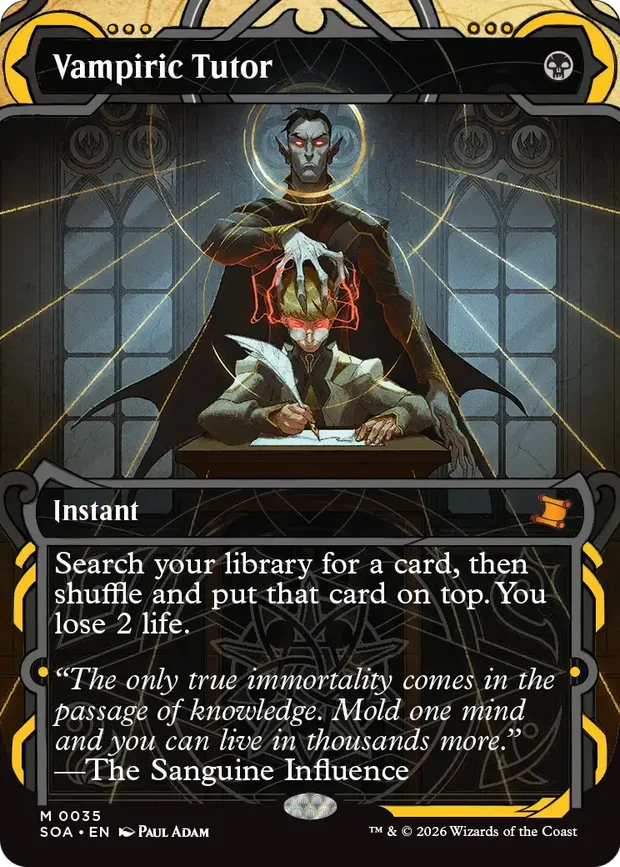 Vampiric Tutor Mystical Archive card from Secrets of Strixhaven
