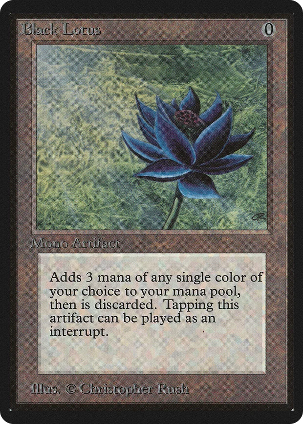 Beta Black Lotus, the highest-premium card to grade