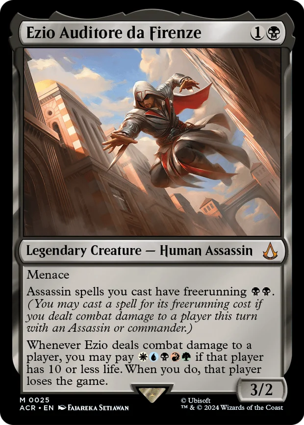 Ezio Auditore da Firenze from Magic's Assassin's Creed set