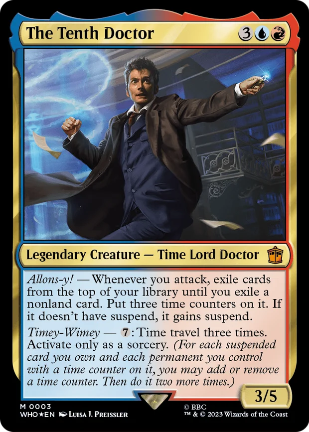 The Tenth Doctor from Magic's Doctor Who Commander set