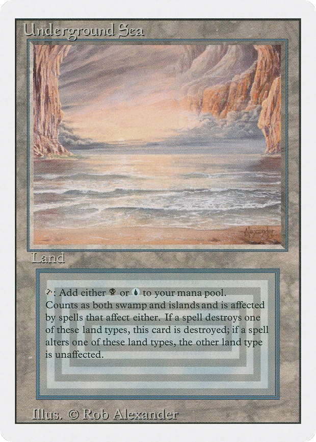 Underground Sea dual land from Revised Edition