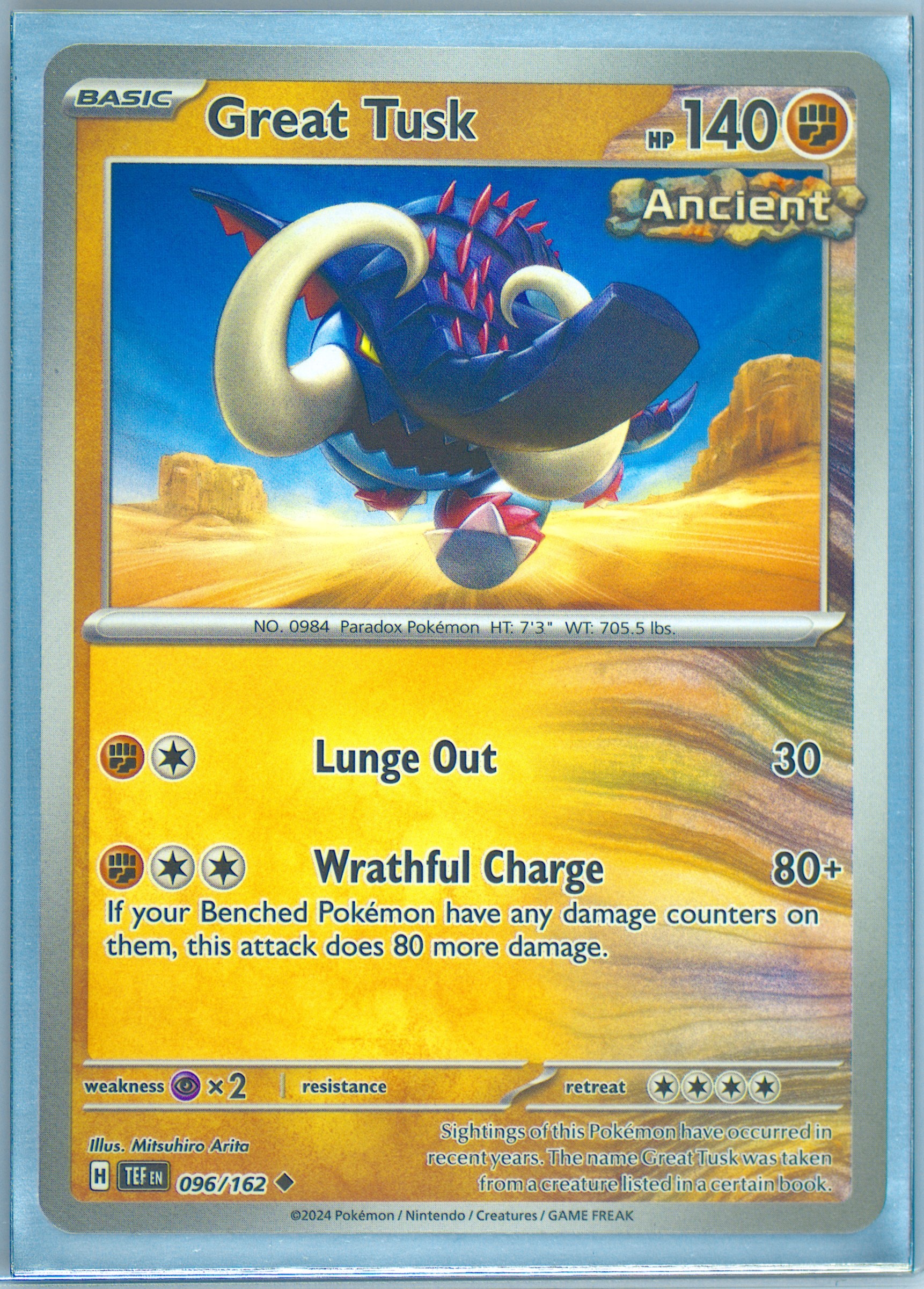 great tusk pokemon card ex 123/198 - Holofoil SV01 Scarlet & Violet Base Set The item may be similar but not exactly the same as the image (e.g Great Tusk EX 2023 Pokemon