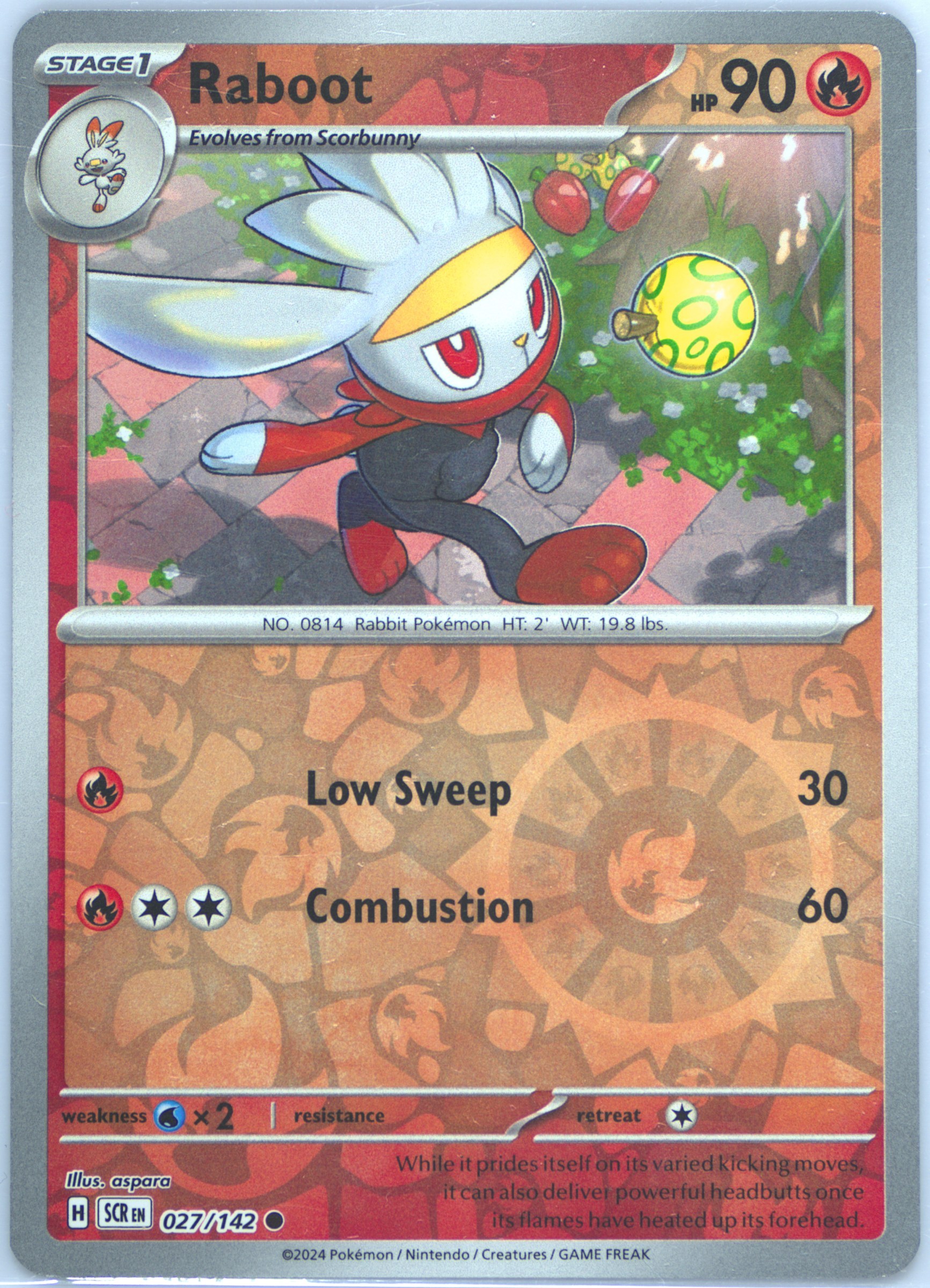 pokemon cards raboot 027/198, Chilling Reign 2021 (N2961) (Dont apply Weakness and Resistance for Benched Pokemon.) Pokemon Raboot (027/198) [Sword &