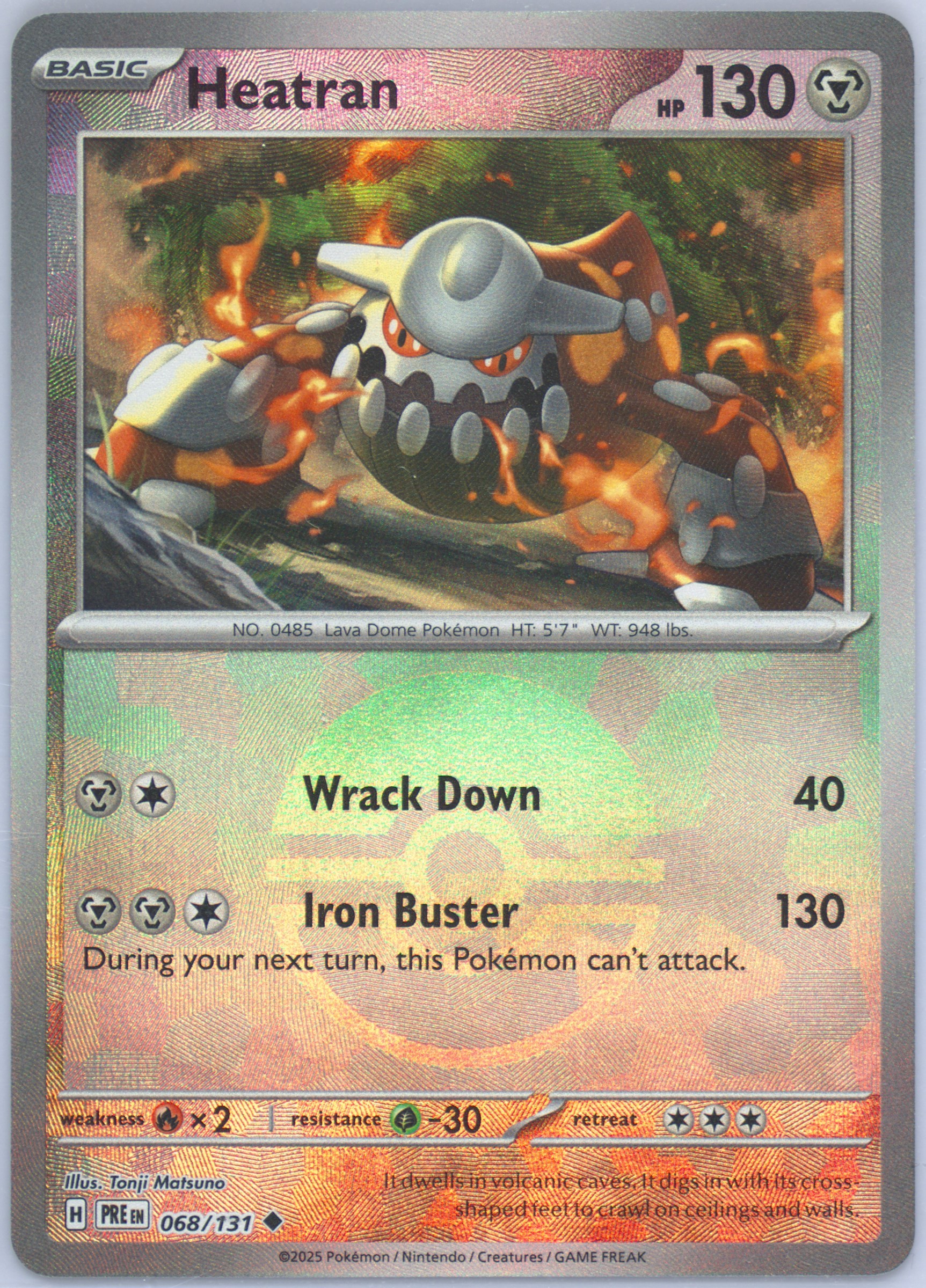 pokemon heatran card Heatran LV.X main image 1