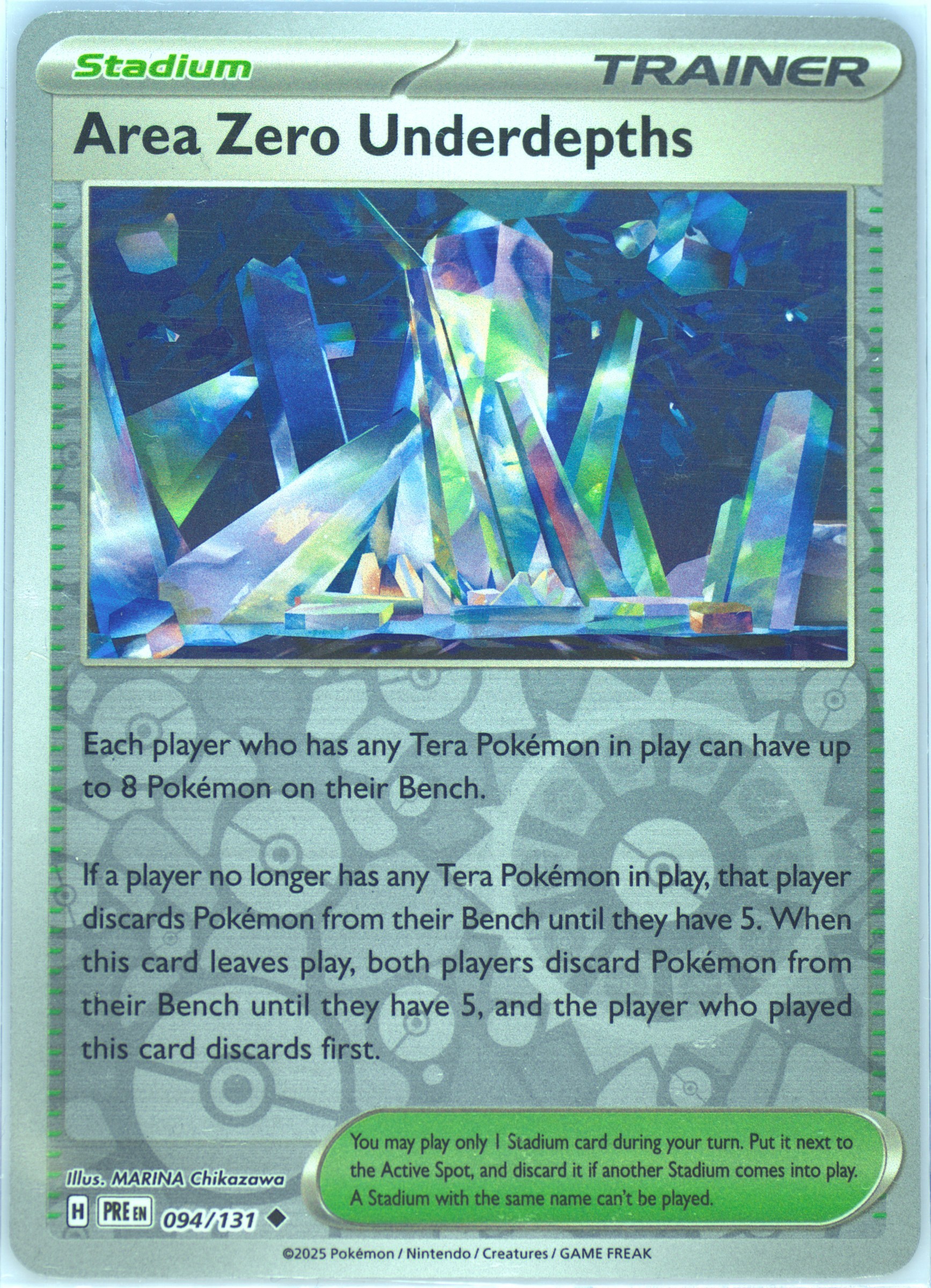 Area Zero Underdepths