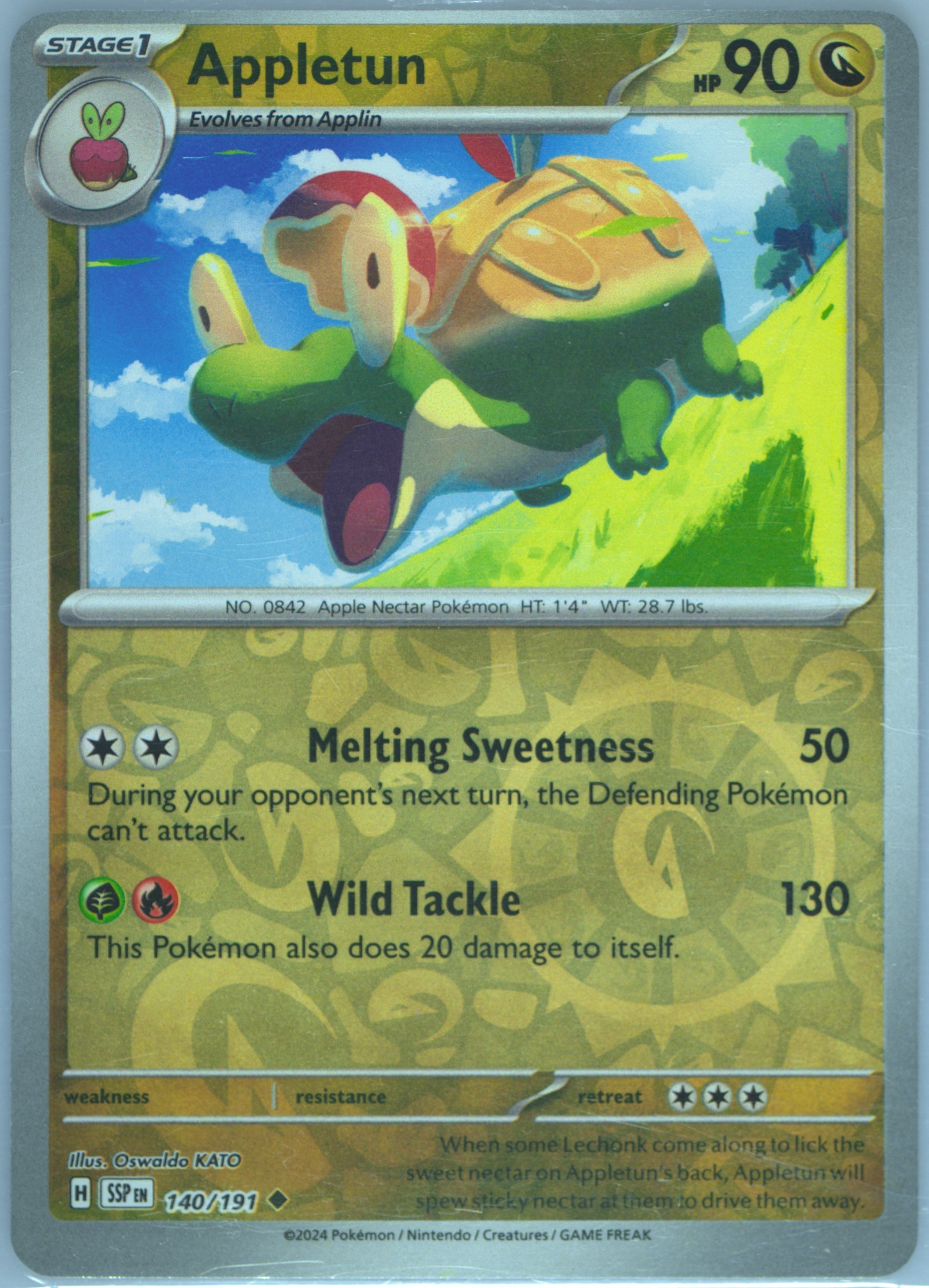 appletun pokemon card | Dex Appletun V - 026/264 Fusion