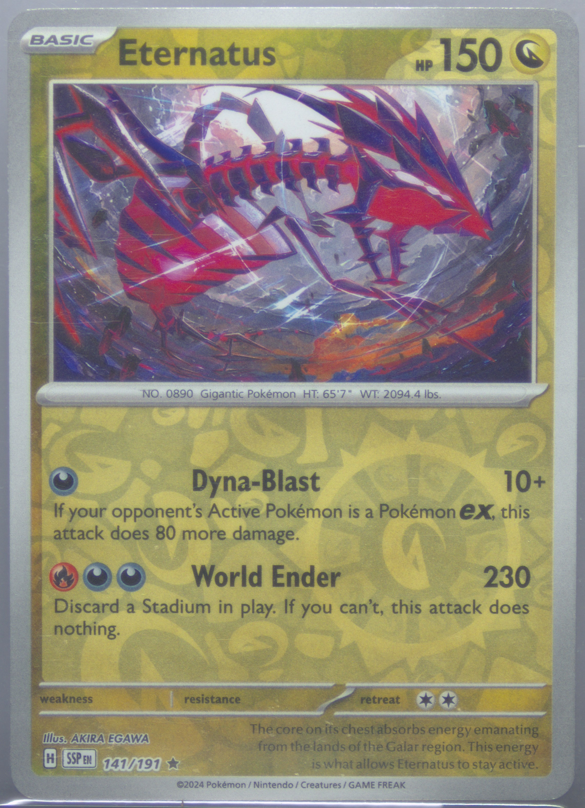 eternatus pokemon card price (141) 2024 Ssp EN-Surging Sparks SWSH064 / Promo Card Type / HP / Stage Radiant Eternatus - SWSH: Crown