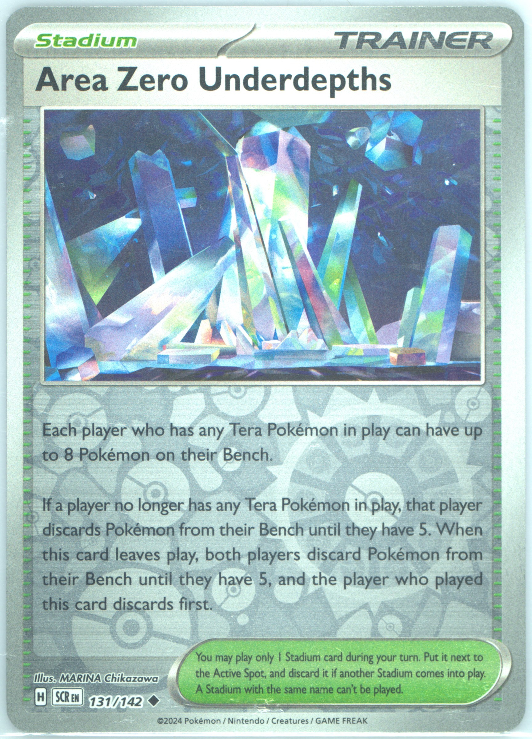 Area Zero Underdepths
