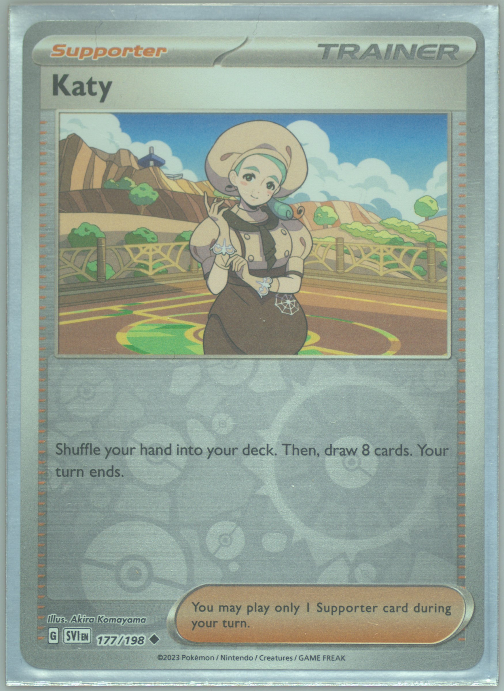 katy pokemon card Pokemon Katy (177/258) Scarlet & Violet LP