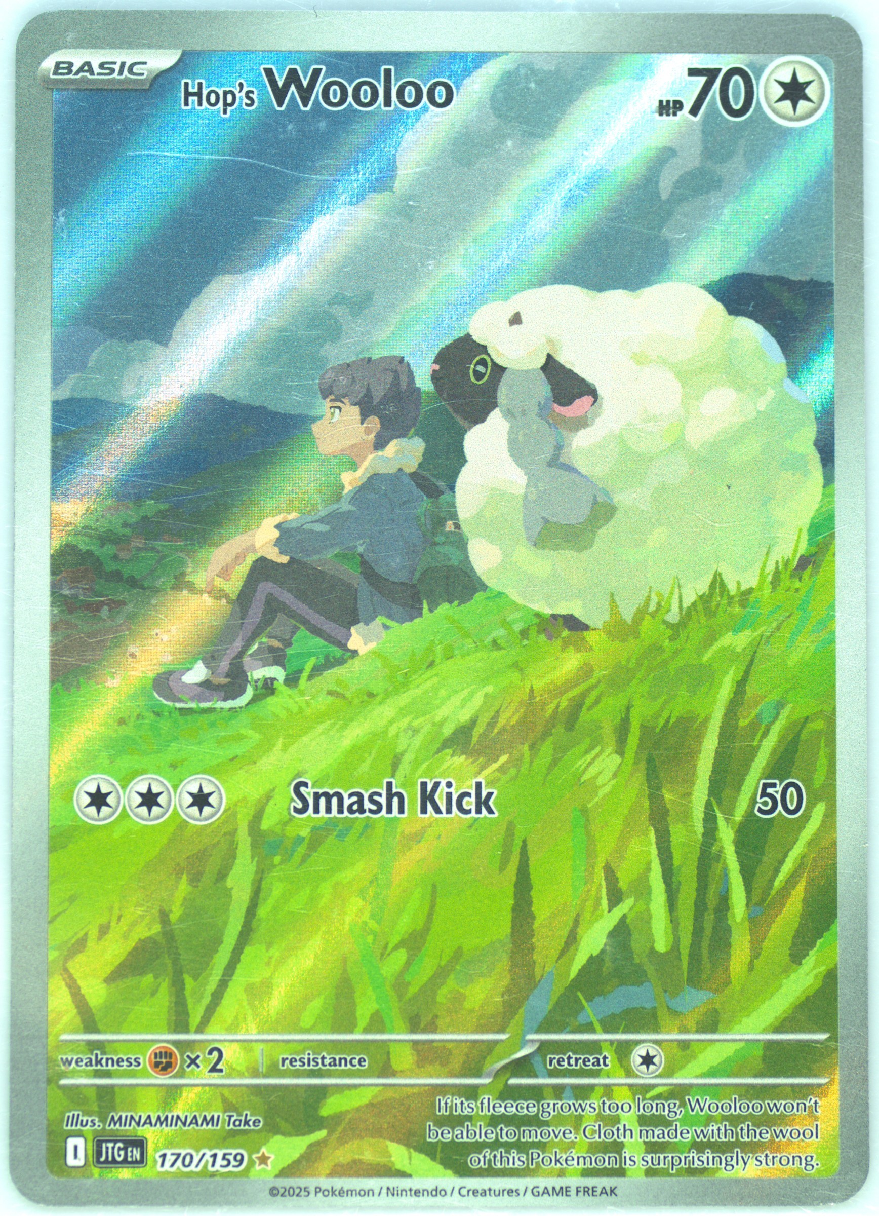 pokemon cards wooloo Hop's (135) 2025 Jtg EN-Journey Together Wooloo 121/159 - NM /