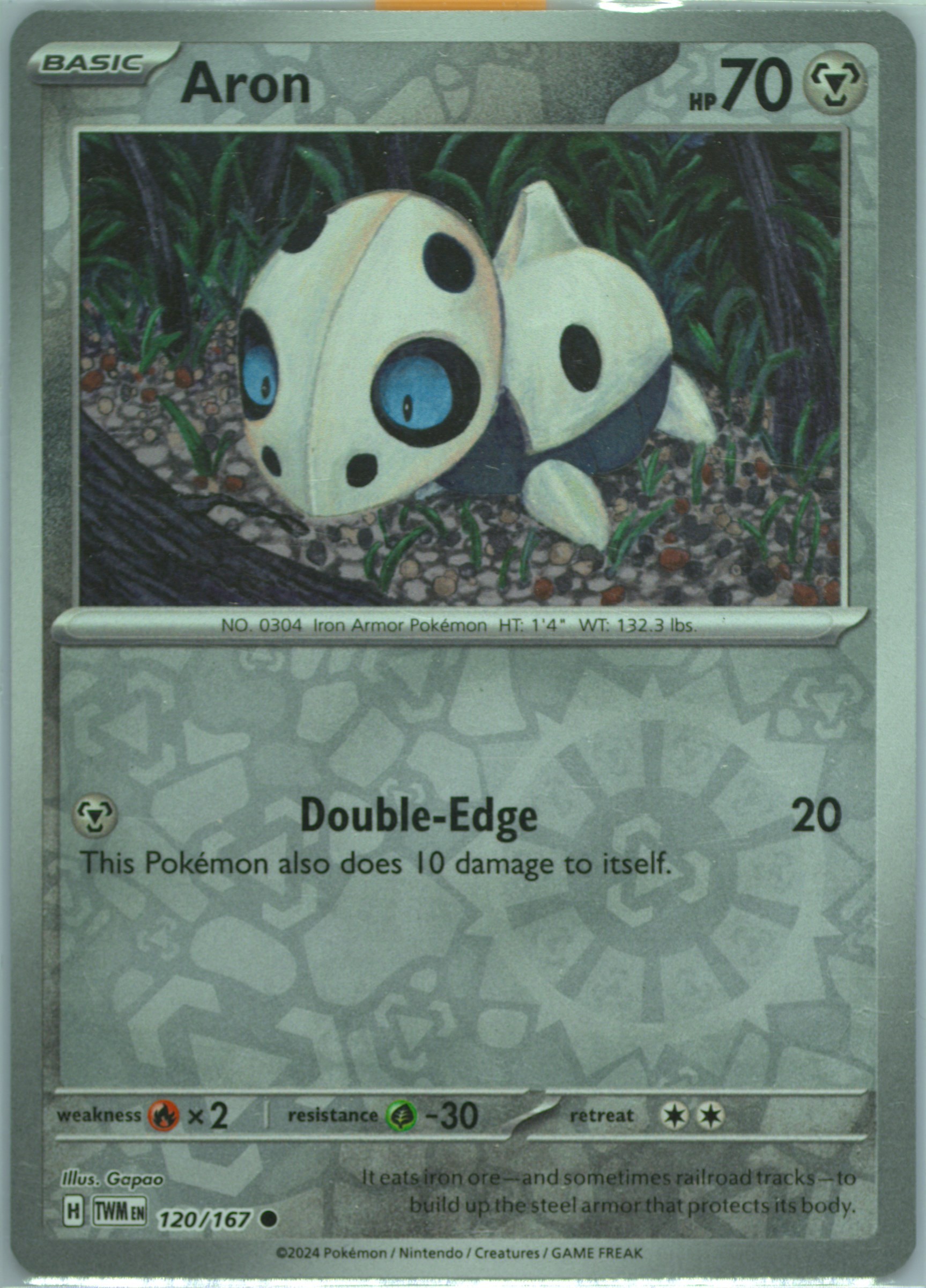 pokemon aron card EX Legend Maker Common #48 Edge (20 This Pokmon also does 10 damage to itself.) Pokemon EX Sandstorm Common Aron