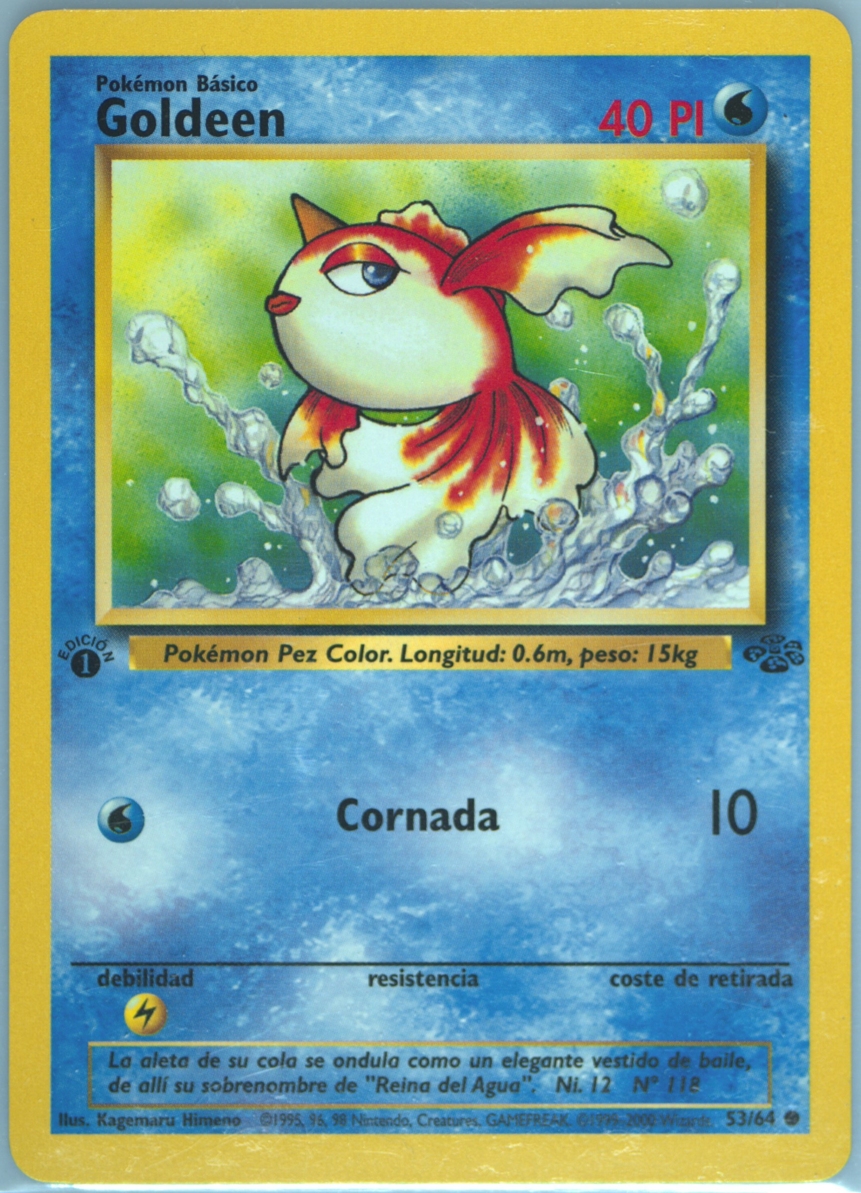 goldeen pokemon card 1995 Interesting HP Ink Error on Misty's -- anyone seen this type of error before? : r/PokemonMisprints Festival Lead If Festival Grounds is in play Goldeen 1st Edition (53) 2000