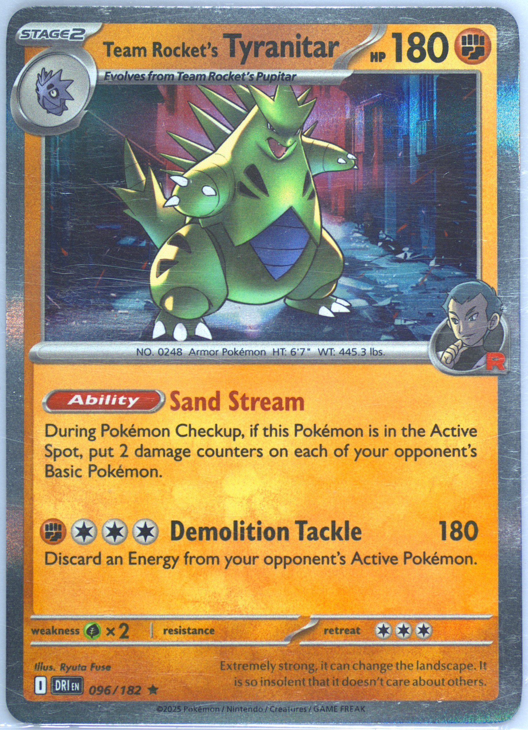 tyranitar pokemon card - Triple Whammy Collection PLANETA Tsuji SWSH TEAM ROCKET'S TYRANITAR PROMO CARD